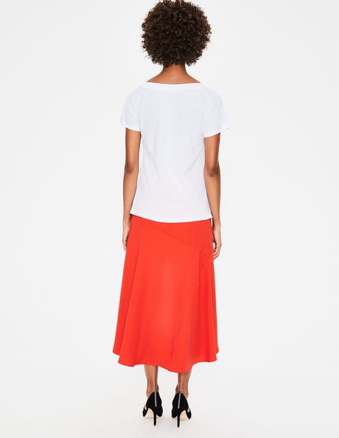 Supersoft Slash Neck Tee - White Supersoft Slash Neck Tee - White