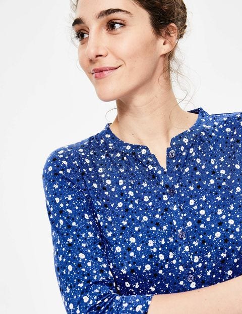 Bay Jersey Shirt - Lapis Floral Sky Bay Jersey Shirt - Lapis Floral Sky