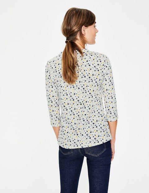 Bay Jersey Shirt - Ivory Floral Sky Bay Jersey Shirt - Ivory Floral Sky