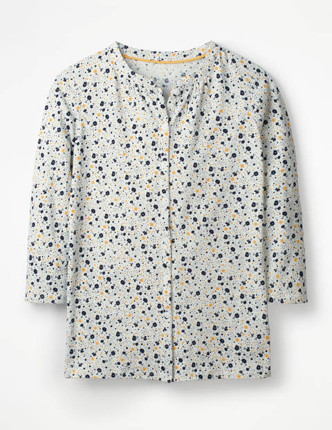 Bay Jersey Shirt - Ivory Floral Sky Bay Jersey Shirt - Ivory Floral Sky