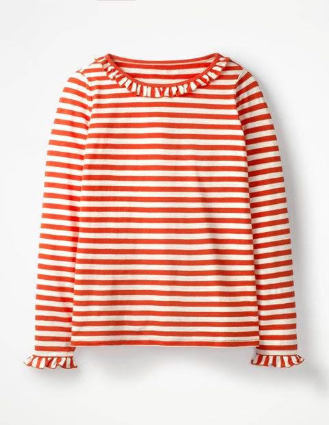Olive Jersey Top - Ivory/Red Pop Olive Jersey Top - Ivory/Red Pop