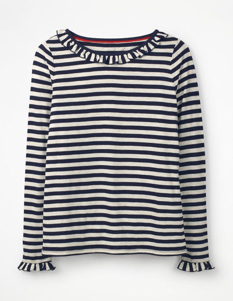 Olive Jersey Top - Ivory/Navy Olive Jersey Top - Ivory/Navy