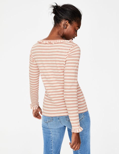 Haut Olive En Jersey - Ivoire/rose craie Haut Olive En Jersey - Ivoire/rose craie
