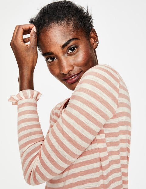 Haut Olive En Jersey - Ivoire/rose craie Haut Olive En Jersey - Ivoire/rose craie