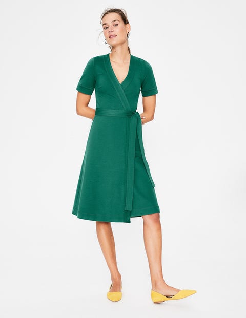 Mira Ponte Wrap Dress - Forest Mira Ponte Wrap Dress - Forest