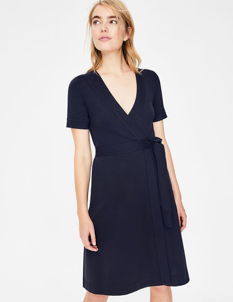 navy wrap dress uk