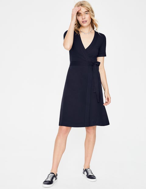 Mira Ponte-Wickelkleid - Navy Mira Ponte-Wickelkleid - Navy