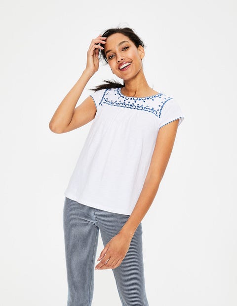 Elisabeth Jersey Top - White Elisabeth Jersey Top - White