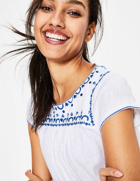 Elisabeth Jersey Top - White Elisabeth Jersey Top - White