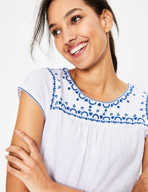Elisabeth Jersey Top - White Elisabeth Jersey Top - White