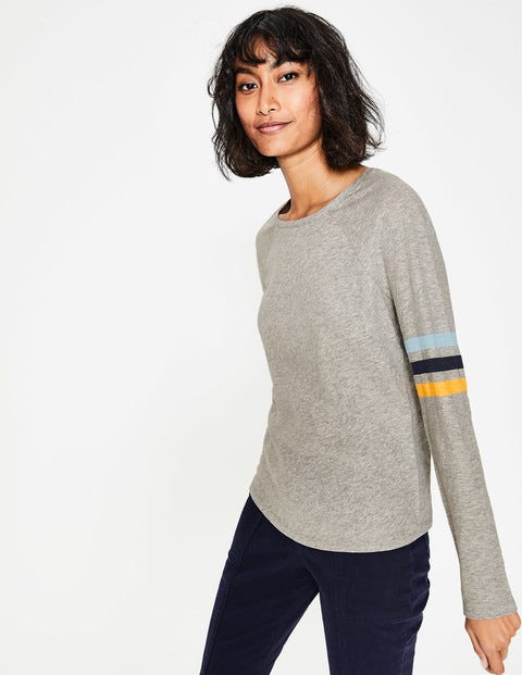 Allie Jersey Tee - Grey Marl Allie Jersey Tee - Grey Marl