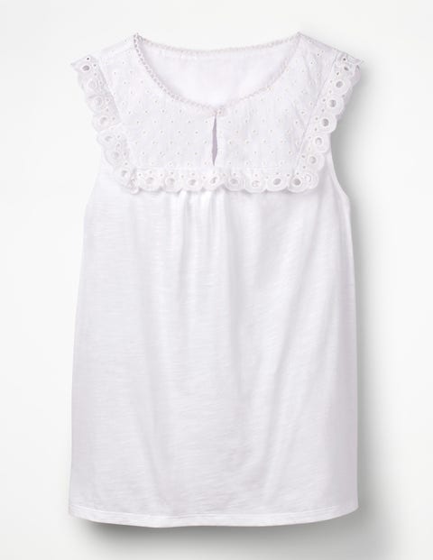 Nella Jersey Top - White Nella Jersey Top - White