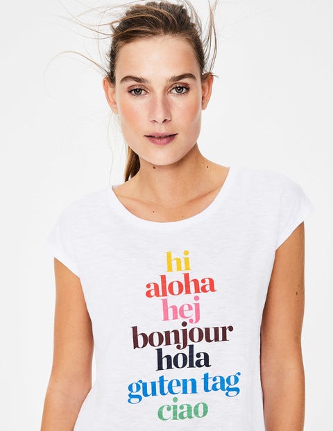 Robyn Jersey Tee - Hi/Bonjour Multi Robyn Jersey Tee - Hi/Bonjour Multi
