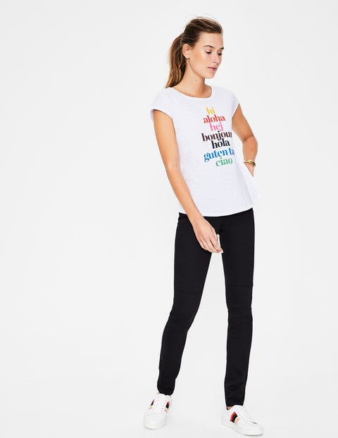 Robyn Jersey Tee - Hi/Bonjour Multi Robyn Jersey Tee - Hi/Bonjour Multi