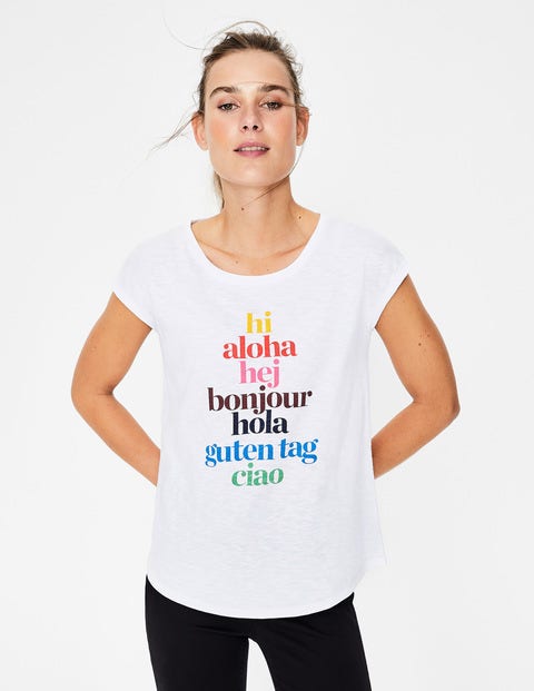 Robyn Jersey Tee - Hi/Bonjour Multi Robyn Jersey Tee - Hi/Bonjour Multi