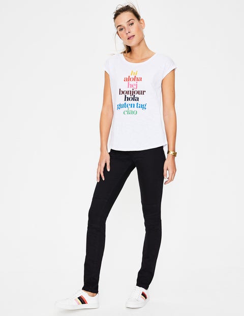 Robyn Jersey Tee - Hi/Bonjour Multi Robyn Jersey Tee - Hi/Bonjour Multi