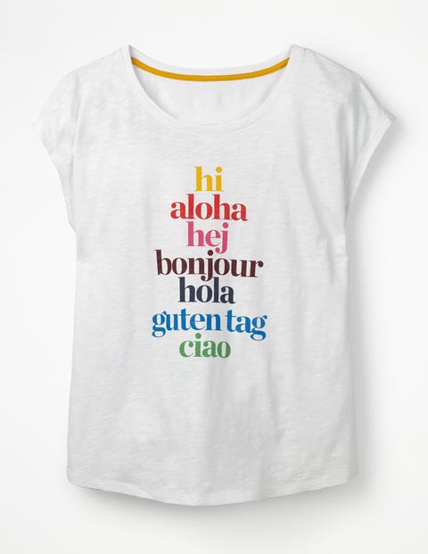 Robyn Jersey Tee - Hi/Bonjour Multi Robyn Jersey Tee - Hi/Bonjour Multi