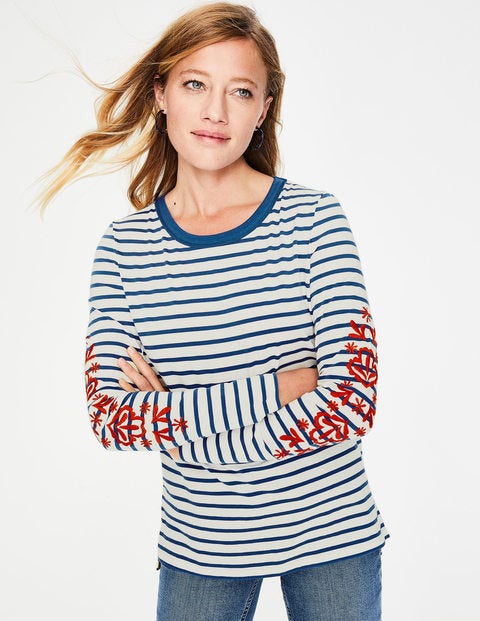 Make A Statement Breton - Embroidered Sleeve Make A Statement Breton - Embroidered Sleeve