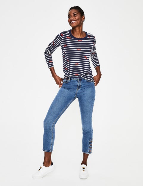 Make A Statement Breton - Red Lips Glitter Make A Statement Breton - Red Lips Glitter