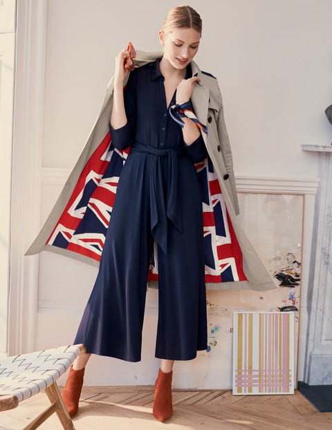 Beatrice Jersey Jumpsuit - Navy Beatrice Jersey Jumpsuit - Navy
