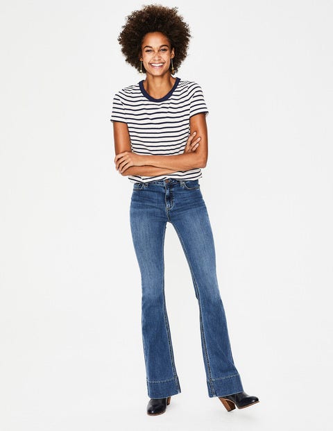 Short Sleeve Crew Neck Breton - Ivory/Navy Short Sleeve Crew Neck Breton - Ivory/Navy