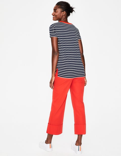 Short Sleeve Crew Neck Breton - Navy/Ivory Short Sleeve Crew Neck Breton - Navy/Ivory