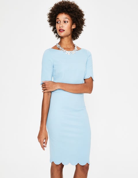 Emma Ponte Dress - Heron Blue Emma Ponte Dress - Heron Blue