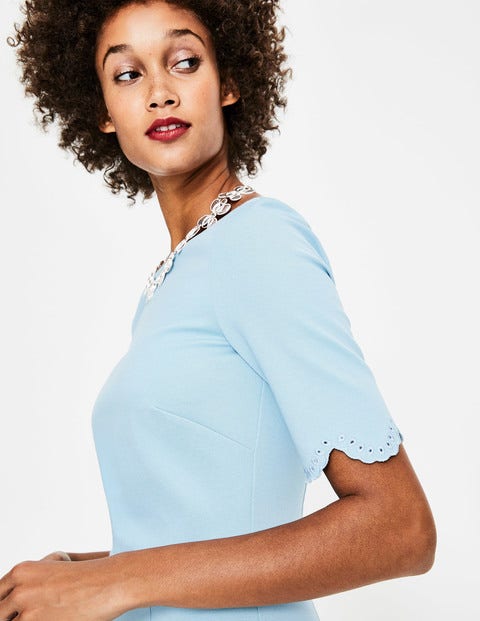 Emma Ponte Dress - Heron Blue Emma Ponte Dress - Heron Blue