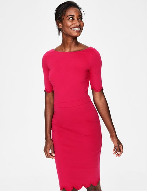 Emma Ponte Dress - Dark Rose Emma Ponte Dress - Dark Rose