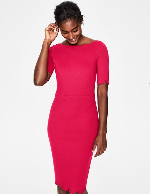 Emma Ponte Dress - Dark Rose Emma Ponte Dress - Dark Rose