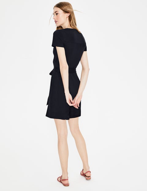 Caroline Jersey Romper - Navy Caroline Jersey Romper - Navy