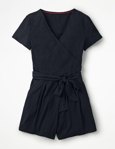 Caroline Jersey Playsuit - Navy Caroline Jersey Playsuit - Navy