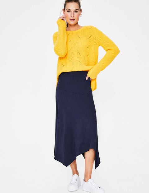 Evelyn Jersey Skirt - Navy Evelyn Jersey Skirt - Navy