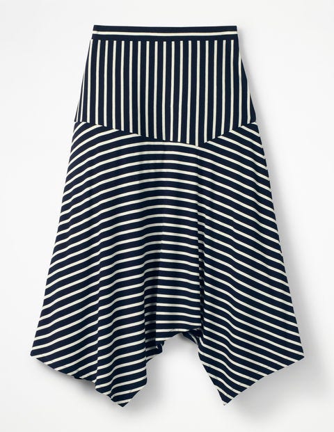 Evelyn Jerseyrock - Navy/Naturweiß, Gestreift Evelyn Jerseyrock - Navy/Naturweiß, Gestreift