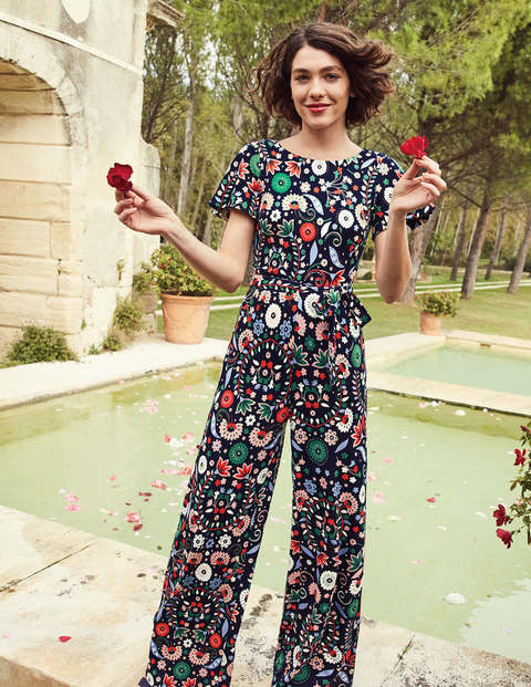 Camille Ponte Jumpsuit - Navy Folk Meadow Camille Ponte Jumpsuit - Navy Folk Meadow