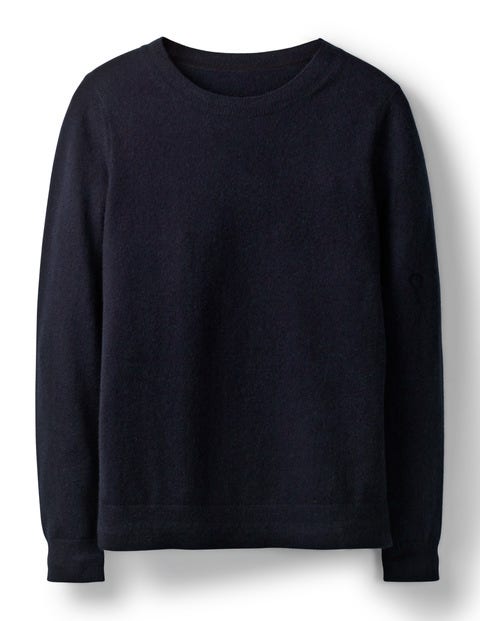 Cashmere Crew Neck Jumper - Navy Cashmere Crew Neck Jumper - Navy