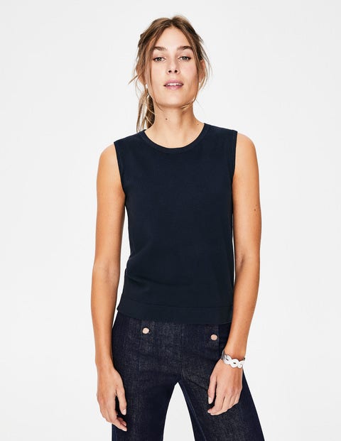 Lieblingstanktop Aus Strick - Navy Lieblingstanktop Aus Strick - Navy