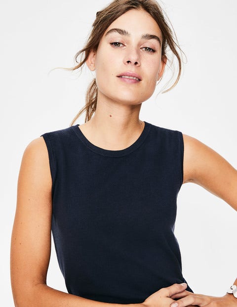 Lieblingstanktop Aus Strick - Navy Lieblingstanktop Aus Strick - Navy