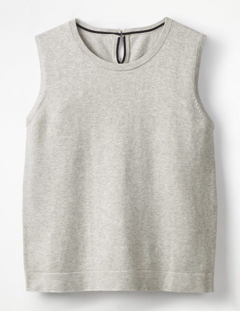 Lieblingstanktop Aus Strick - Silber Melange Lieblingstanktop Aus Strick - Silber Melange