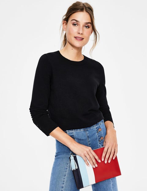 Tilda Crew Neck Jumper - Black Tilda Crew Neck Jumper - Black