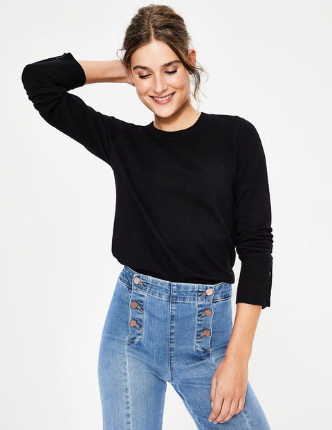 Tilda Crew Neck Jumper - Black Tilda Crew Neck Jumper - Black