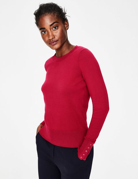 Tilda Crew Neck Sweater - Dark Rose Tilda Crew Neck Sweater - Dark Rose