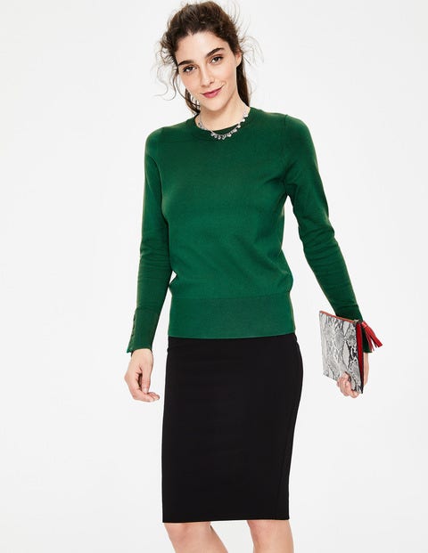 Tilda Crew Neck Sweater - Forest Tilda Crew Neck Sweater - Forest