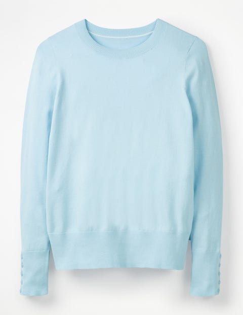 Tilda Pullover Mit Rundhalsausschnitt - Pastellblau Tilda Pullover Mit Rundhalsausschnitt - Pastellblau