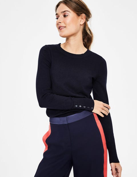 Tilda Crew Neck Jumper - Navy Tilda Crew Neck Jumper - Navy