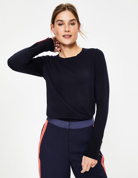 Tilda Crew Neck Jumper - Navy Tilda Crew Neck Jumper - Navy