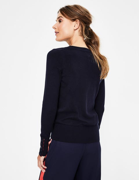 Tilda Crew Neck Jumper - Navy Tilda Crew Neck Jumper - Navy