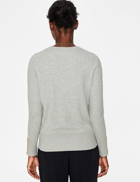 Tilda Crew Neck Jumper - Silver Melange Tilda Crew Neck Jumper - Silver Melange