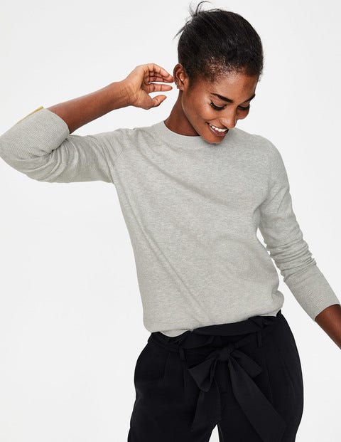 Tilda Crew Neck Jumper - Silver Melange Tilda Crew Neck Jumper - Silver Melange