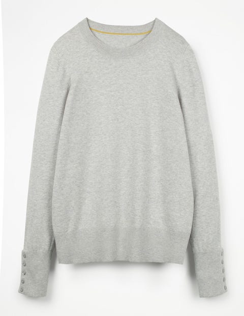 Tilda Crew Neck Jumper - Silver Melange Tilda Crew Neck Jumper - Silver Melange